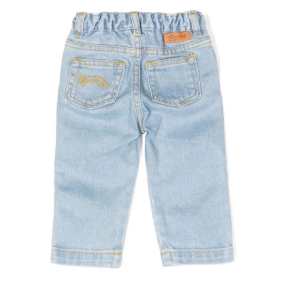 Bonpoint contrast-stitching denim trousers - Picture 2 of 6